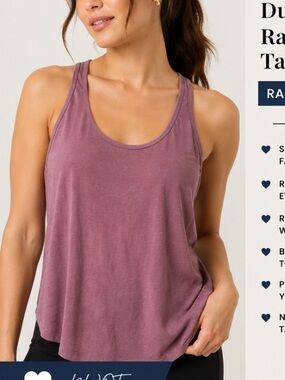 Forever 21 Dusty Mauve Racerback Tank Top